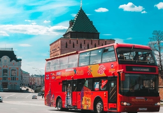 Fall in Love with Nizhny Novgorod double-decker bus excursion