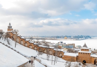 Fall in Love with Nizhny Novgorod double-decker bus excursion