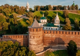 Fall in Love with Nizhny Novgorod double-decker bus excursion