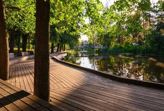 Take a walk in the city park