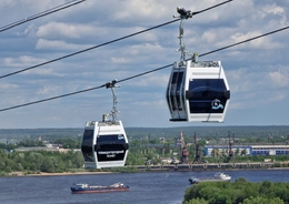 A cable car ride and a visit to the Pechersk Monastery